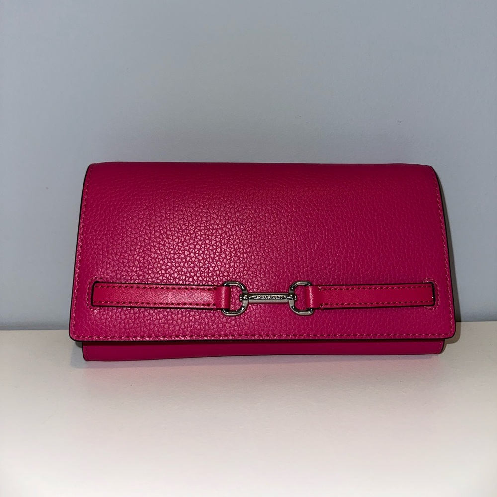 Michael Kors Fuchsia Leather Wallet Bag